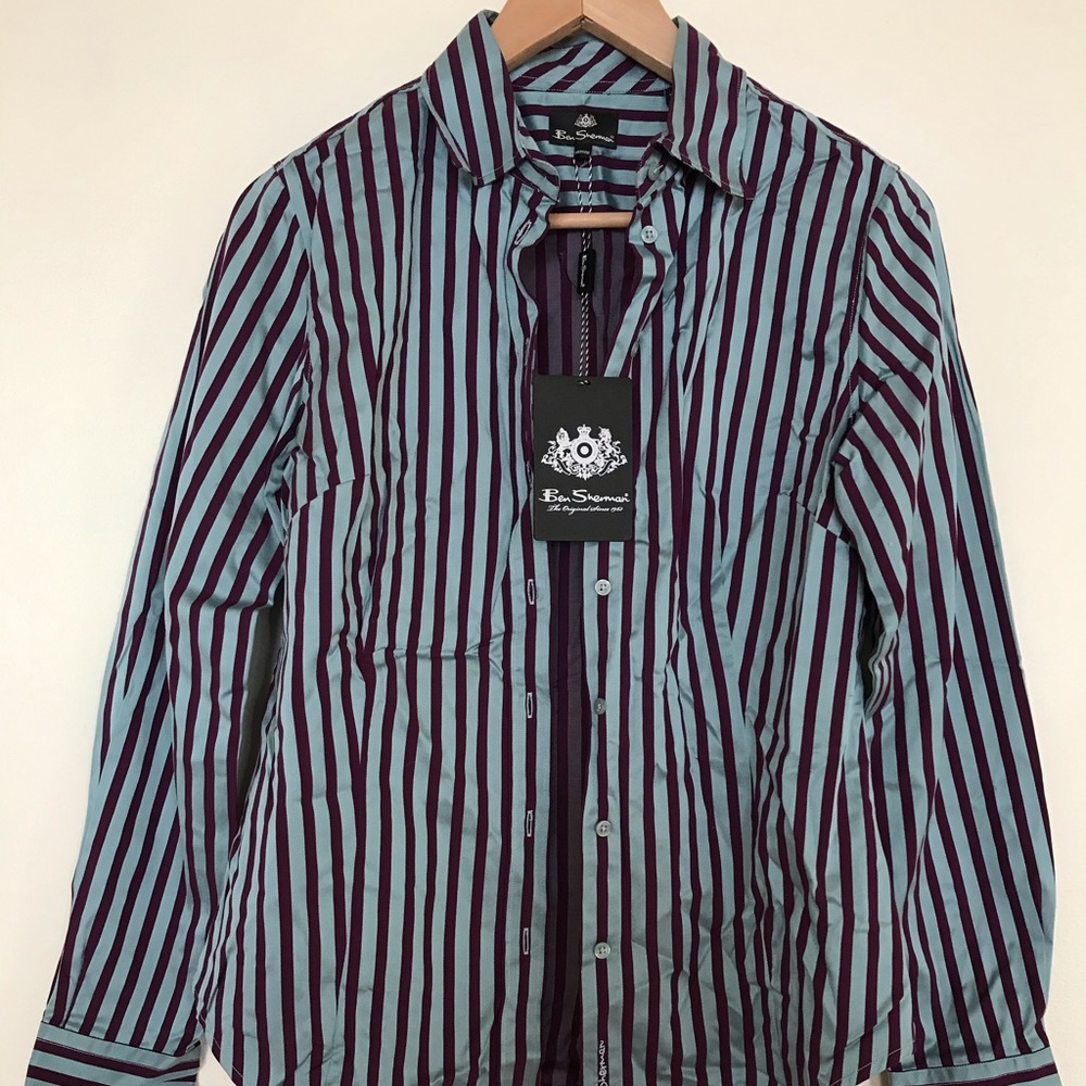 Striped button down shirt